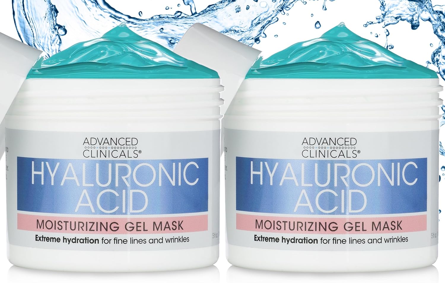 Advanced Clinicals Hyaluronic Acid Gel Facial Mask Skin Care Treatment, Brightening, Hydrating Anti Aging Face Mask & Moisturizer Helps Transform Dry Skin W/Collagen, Chamomile, & Aloe Vera, 5 Fl Oz - Image 8