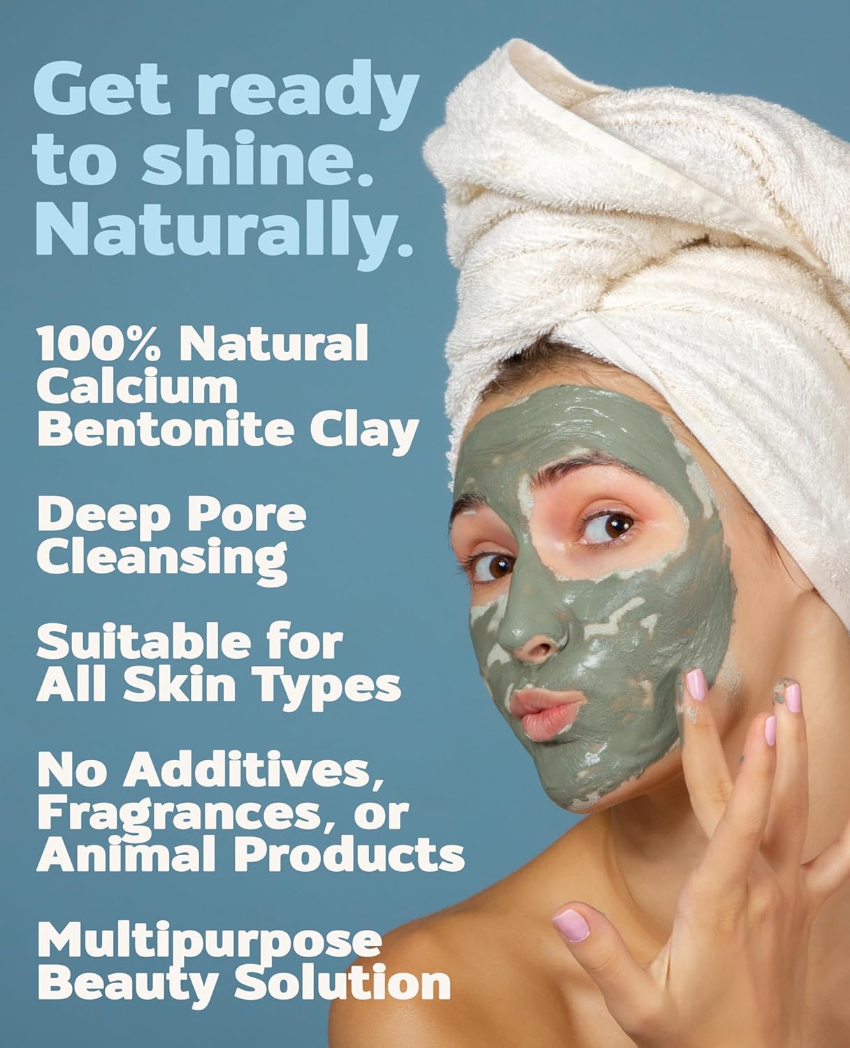 Aztec Secret– Indian Healing Clay 1 lb – Deep Pore Cleansing Facial & Body Mask – The Original 100% Natural Calcium Bentonite Clay – New Version 2 - Image 4