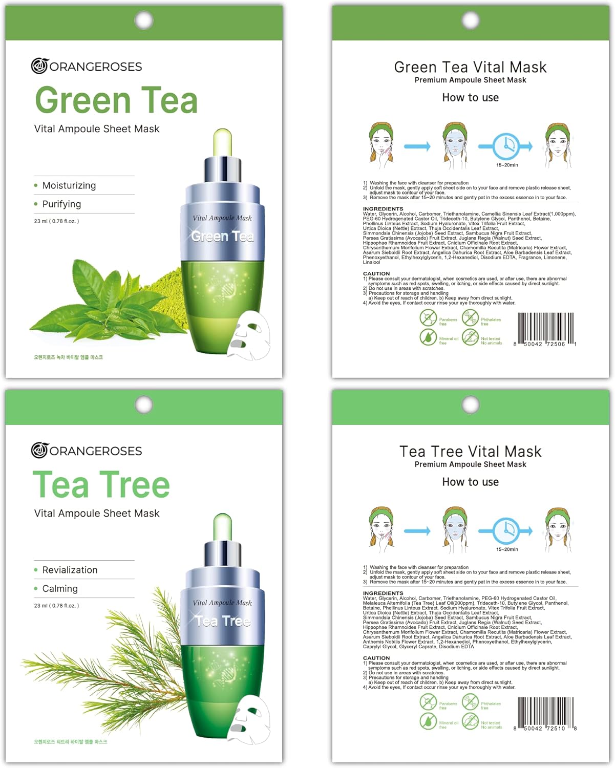 100 Combo Pack (10 x10 types), Full Face Facial Sheet Mask with Release Paper for Easy Application, Skincare Facial Mask for Women & Men - Image 6