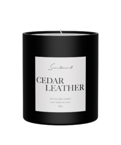 Cedar Leather Candle