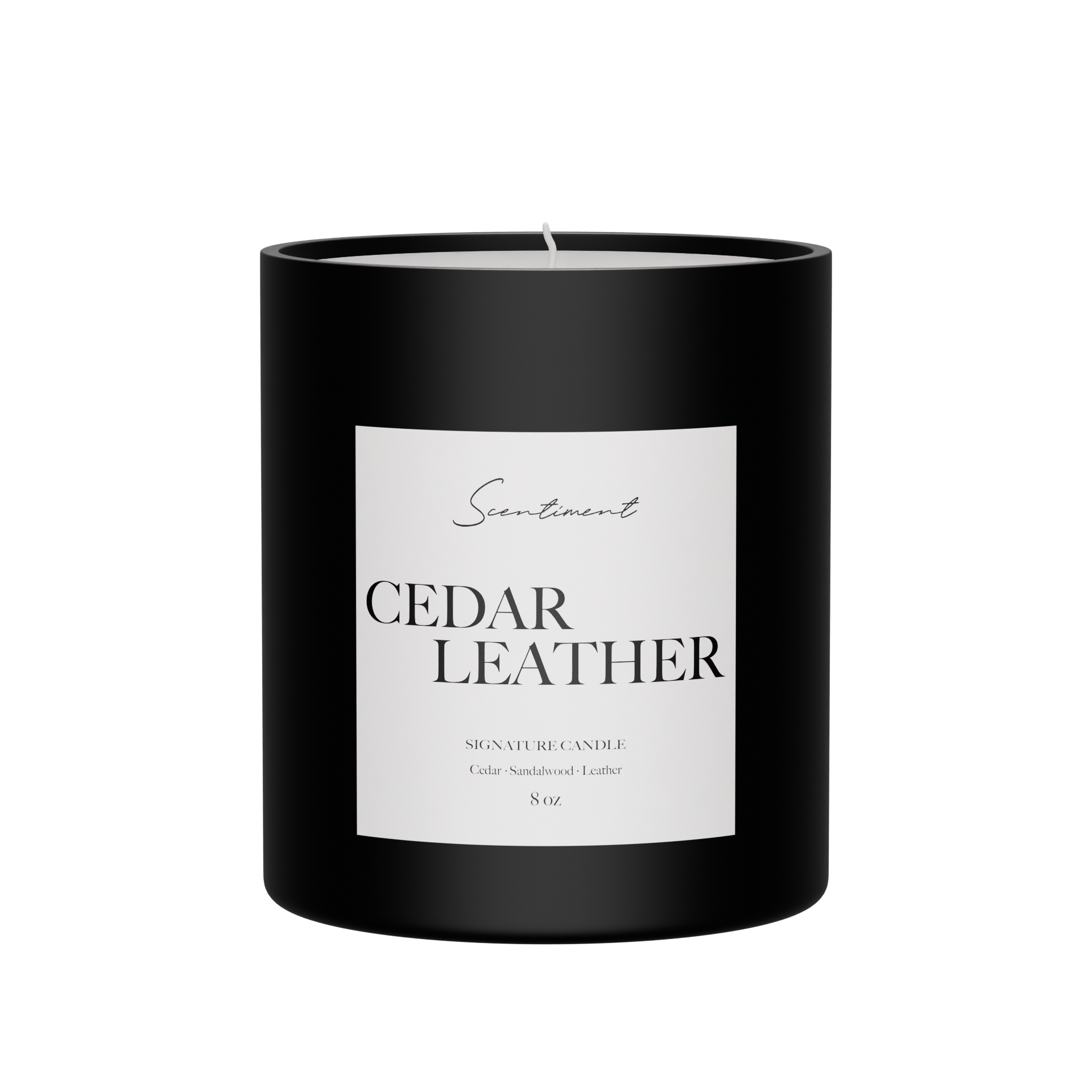 Cedar Leather Candle