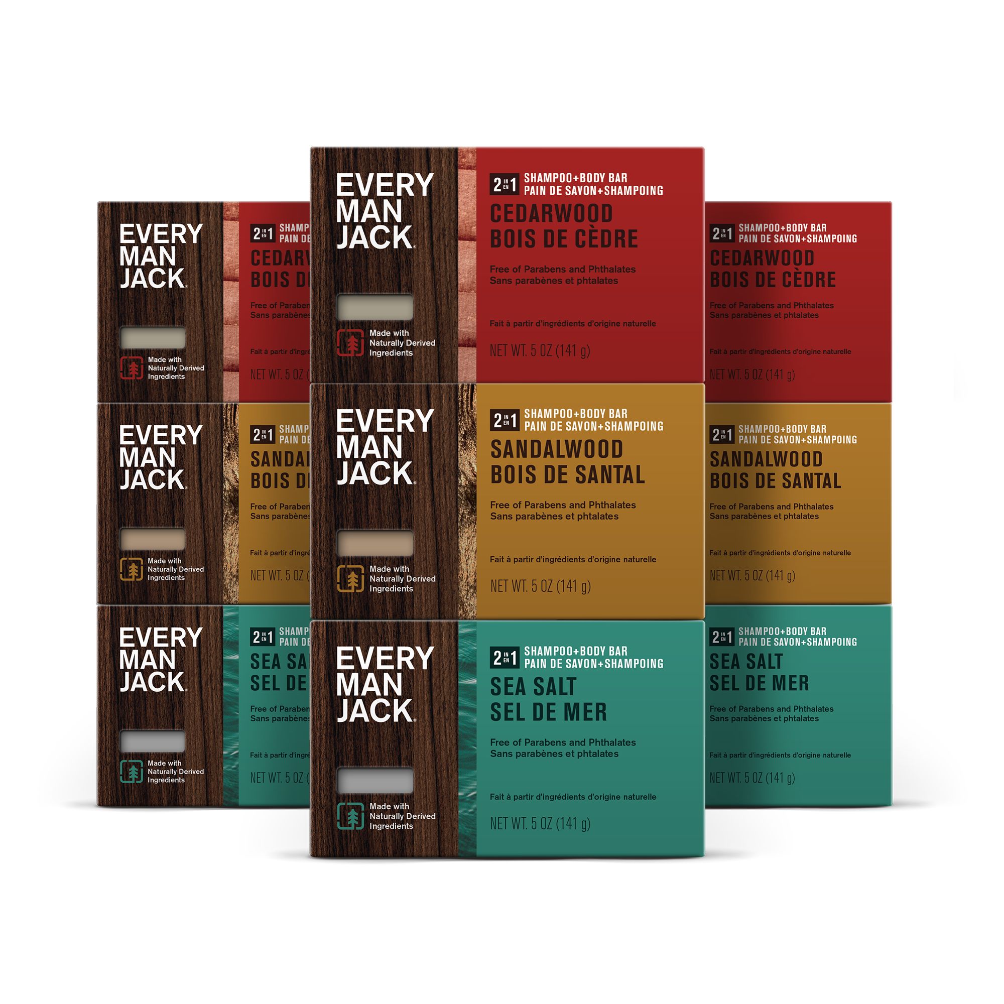 2-in-1 Shampoo + Body Bar Variety Stock Up Bundle